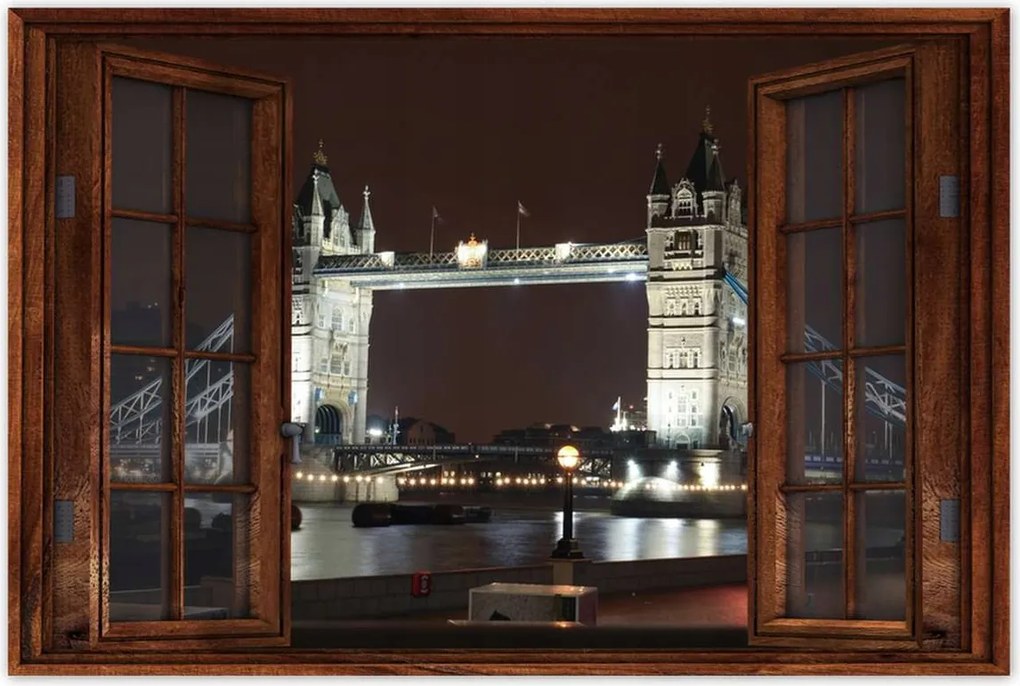 Poszterek 120x80 Tower Bridge éjszaka