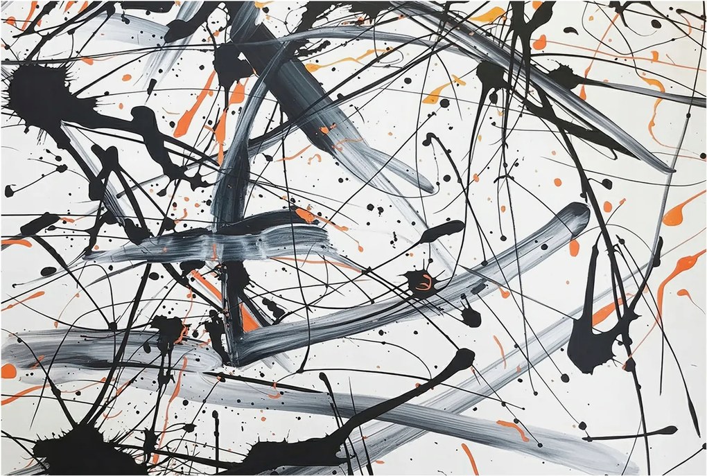 Dekoratív Fotótapéta Furnér Flizelin Energikus káosz 104x70 Ragasztó