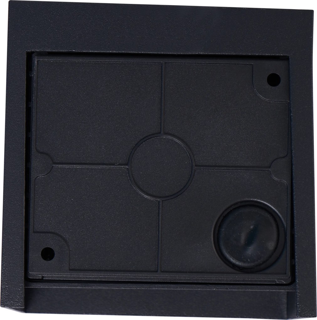 Modern fekete fali lámpa LED-del IP44 - Edwin Quadro