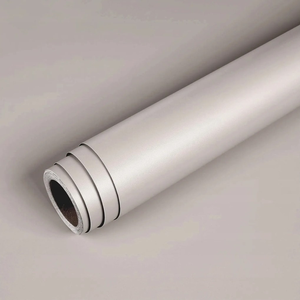 Öntapadós Tapéta Világos Bézs Matt Falra Szerelhető Bútor 60cm x 10m