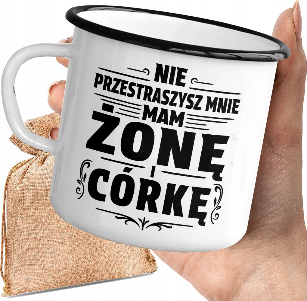 Ajándék A Férj Apjának Bögre Nem Ijedek Meg Van Feleségem És Lányom