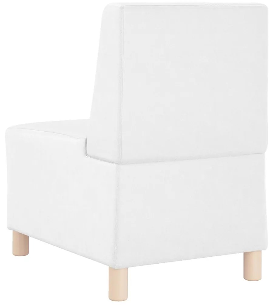 fehér műbőr fotel 55 cm
