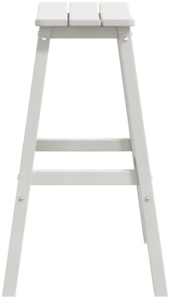 Bárszékek 6 db Fehér HDPE