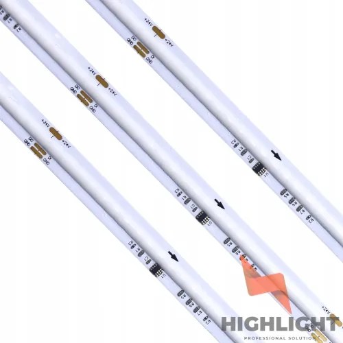 Cob Led szalag Digitális Rgb+cw fehér Hideg 16W 24V SK6812 CRI90 Pro