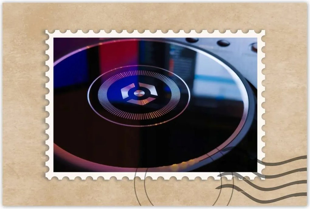 Poszterek 60x40 Közelkép lemezjátszóhoz Dj