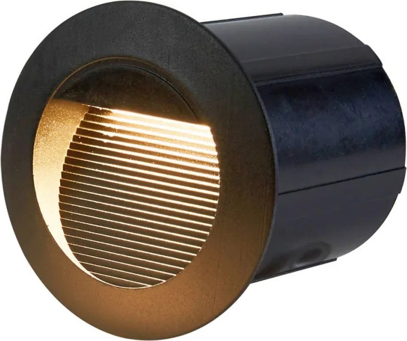 ITALUX ONFL-1253-3K PIANI Kültéri Falba Építhető Lámpa Fekete LED