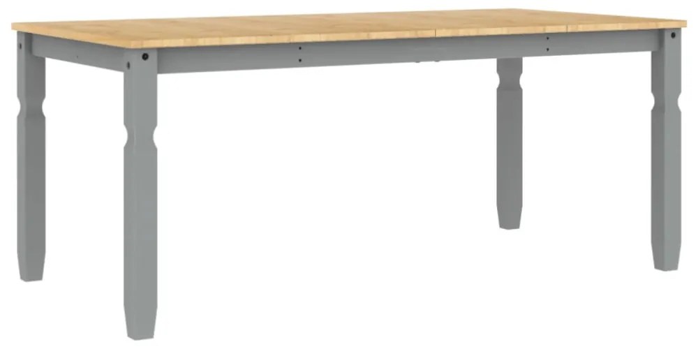 Corona szürke tömör fenyőfa ebédlőasztal 180 x 90 x 75 cm