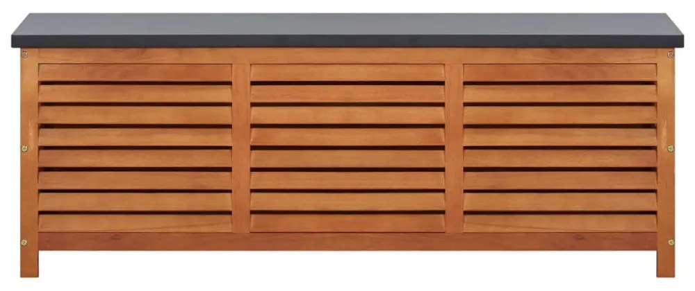 tömör eukaliptuszfa kerti tárolóláda 150 x 50 x 55 cm