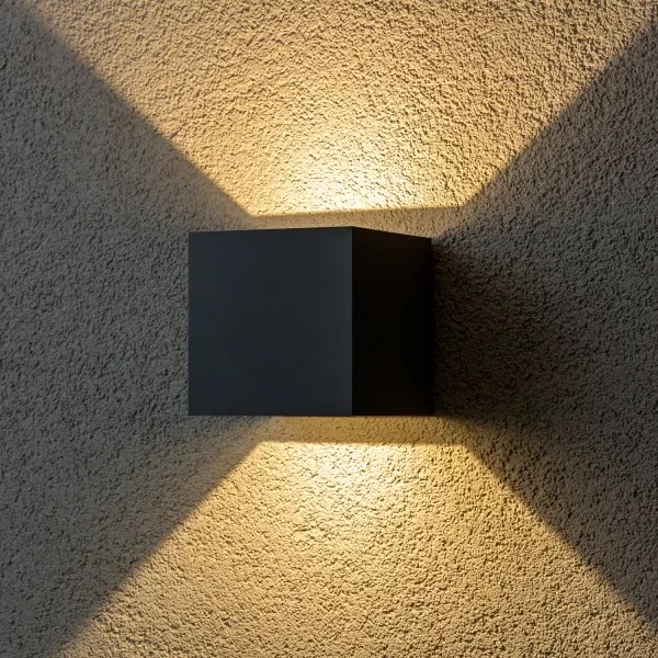 Brilagi - LED Kültéri fali lámpa CUBE LED/6W/230V antracit IP54