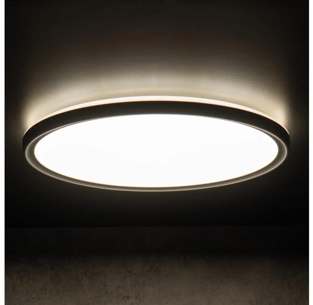Kanlux Kanlux 31503 - LED Fürdőszobai mennyezeti lámpa AZPO LED/18,5W/230V átm. 29 cm IP54 fekete KX2604