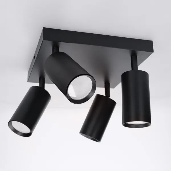 Brilagi - SELE SQUARE spotlámpa 4xGU10/30W/230V fekete