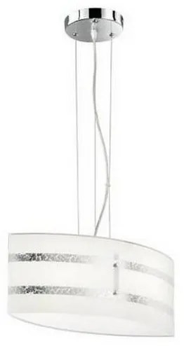 Trio NIKOSIA 2xE27/40W/230V ezüst függeszték kábellel