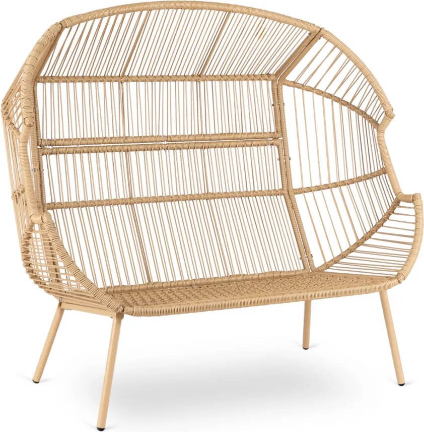 Sofa Ogrodowa Dwuosobowa KORYNT Szary