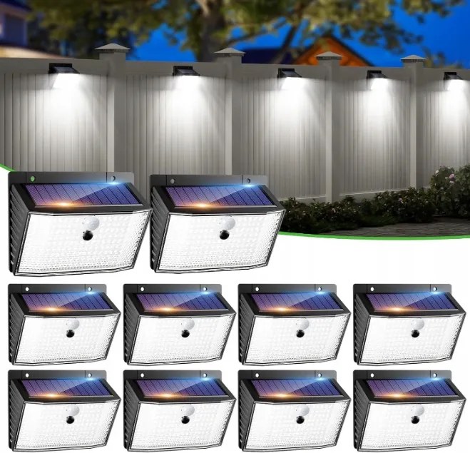 nipify 10 db mozgásérzékelős napelemes lámpa