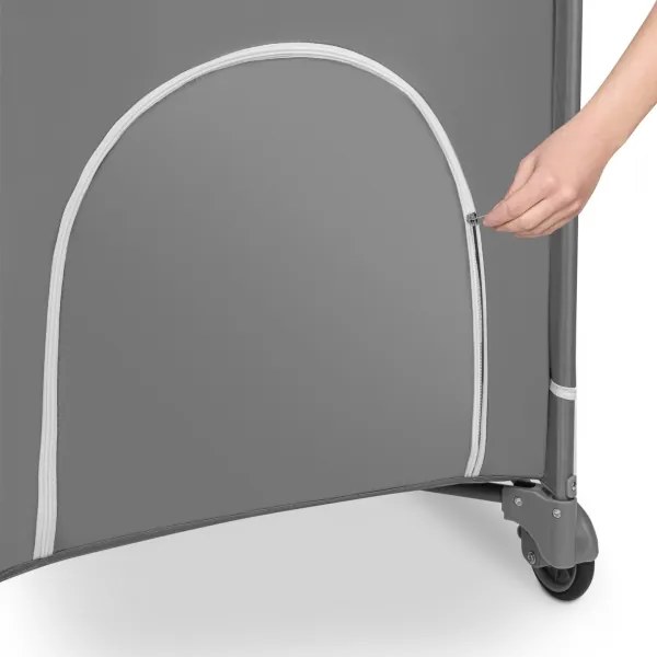 Lionelo - Utazó kiságy FLOWER Kőszürke