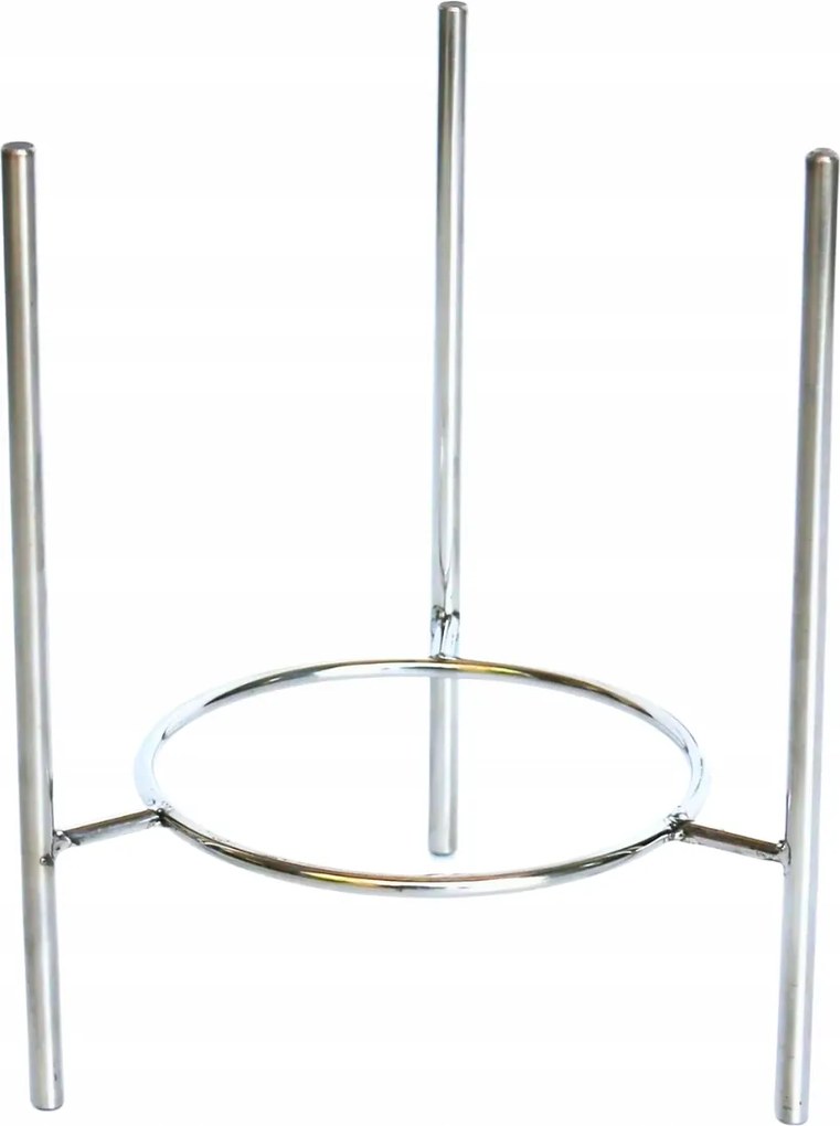 Állvány Virágtartó Fém Ezüst H 33 cm 23 cm Virágtartó 74.015.33