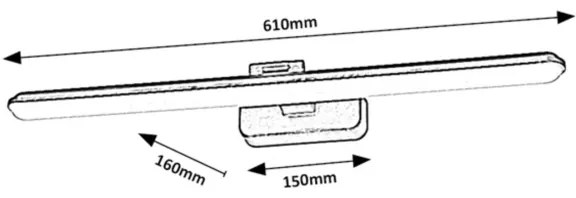 Rabalux 71147 - LED Képmegvilágító NABIL LED/15W/230V 4000K fekete