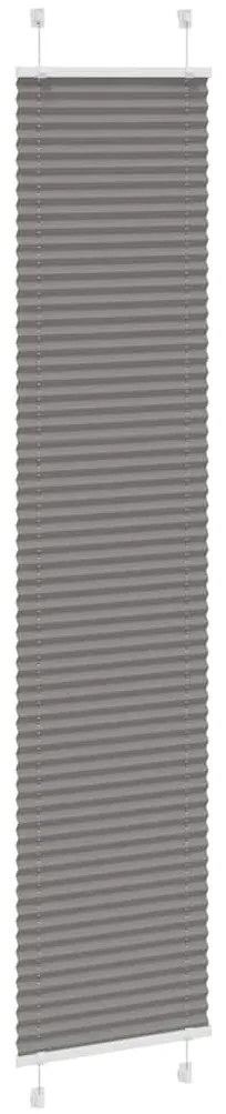 pliszírozott redőny antracit 40x200 cm szövetszélesség 39,4 cm
