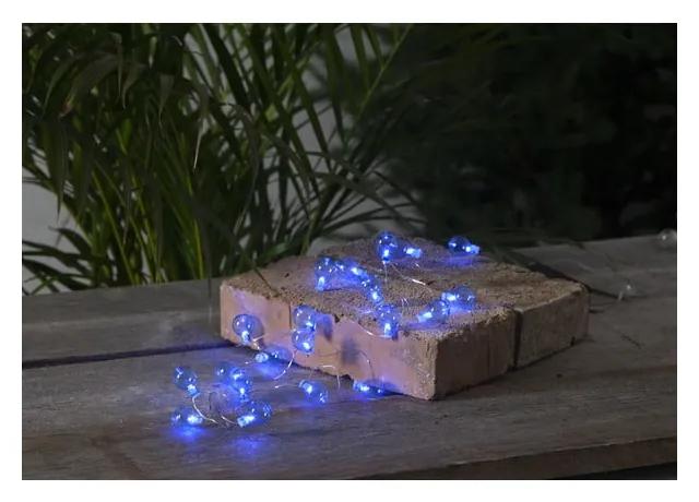 Bulb kék kültéri LED fényfüzér, 20 izzó - Star Trading