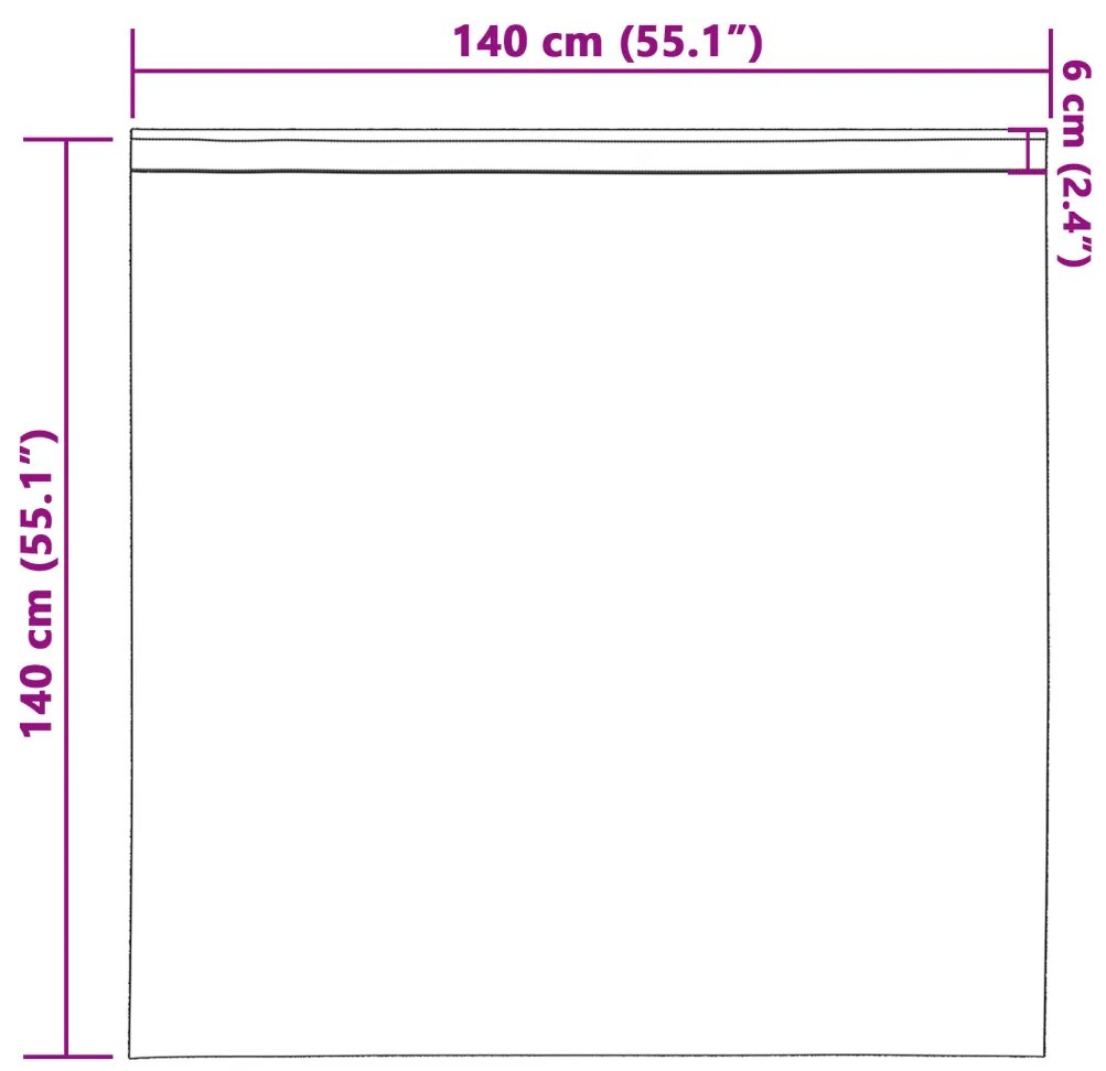 Bársonyfüggönyök 2 db pálcával Bézs 140x140 cm