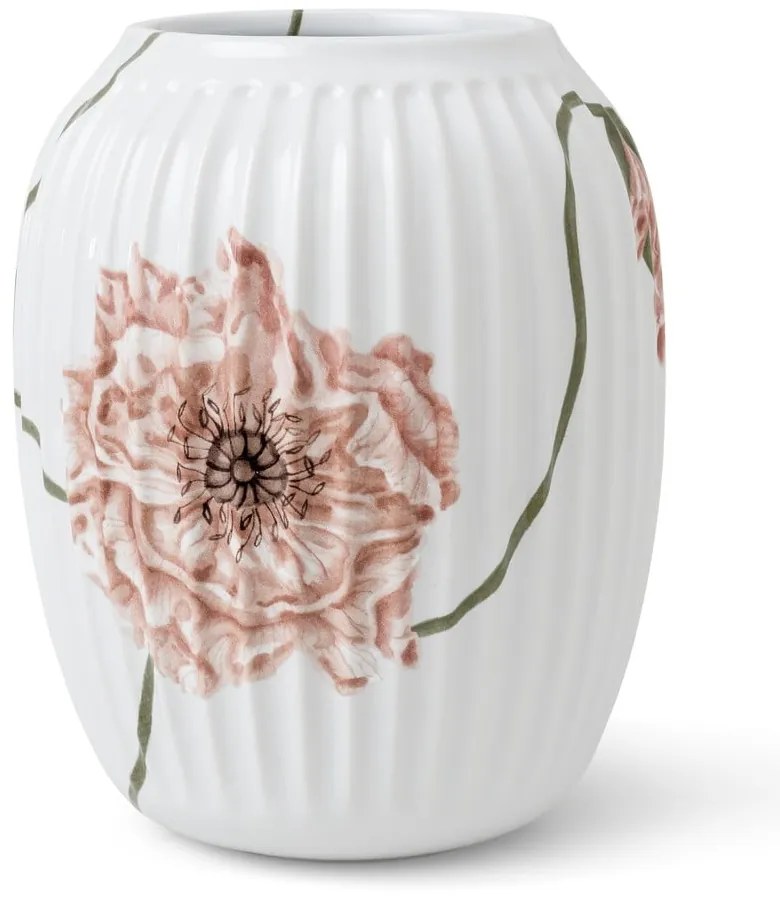 Poppy fehér porcelán váza, magasság 21 cm - Kähler Design