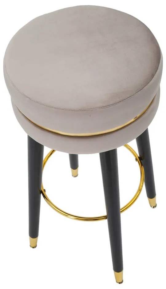 Világosszürke kárpitozott bárszék (ülésmagasság 74 cm) Paris – Mauro Ferretti