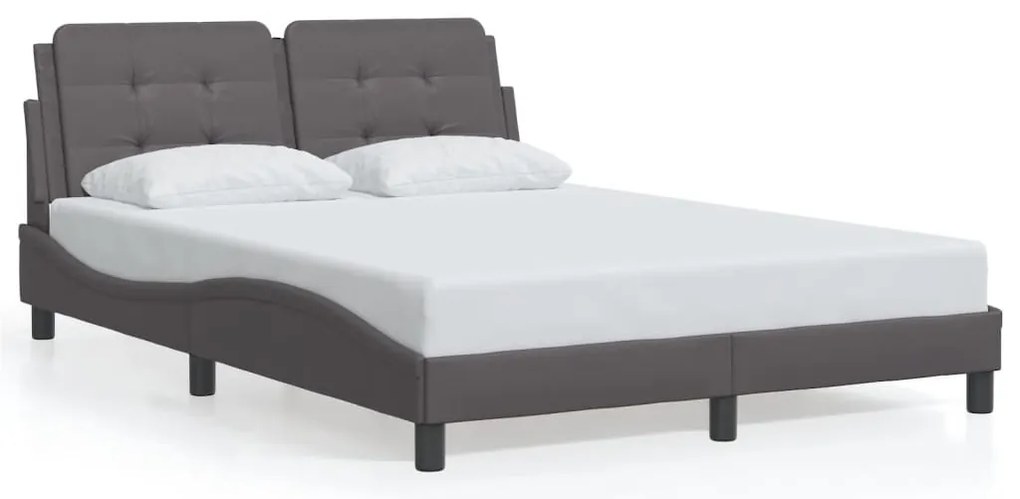 szürke műbőr ágykeret matrac nélkül Zadar 120 x 200 cm