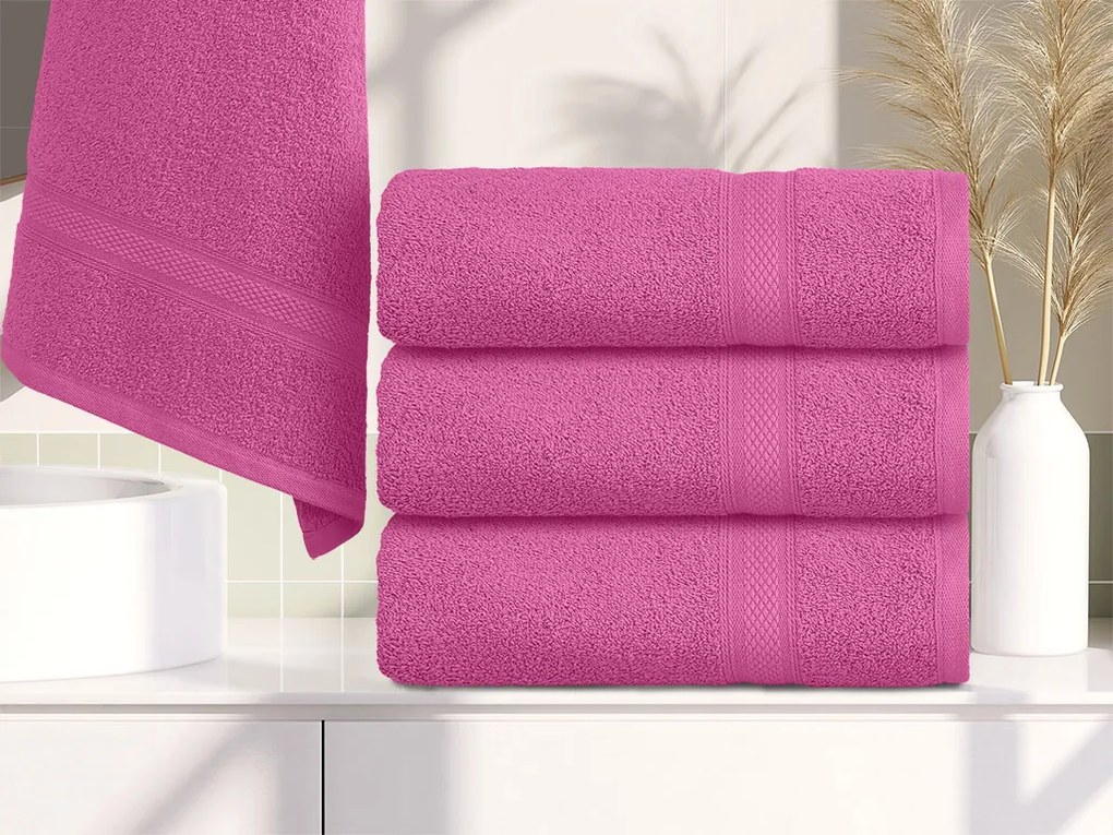 CLARYSSE ELEGANCE törölköző 60x110 cm rózsaszín, 100% pamut