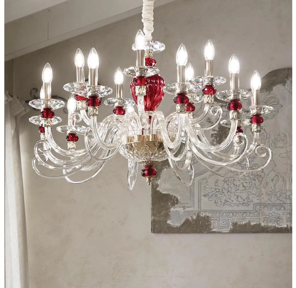 Ideal Lux - Csillár zsinóron BARONET 15xE14/40W/230V