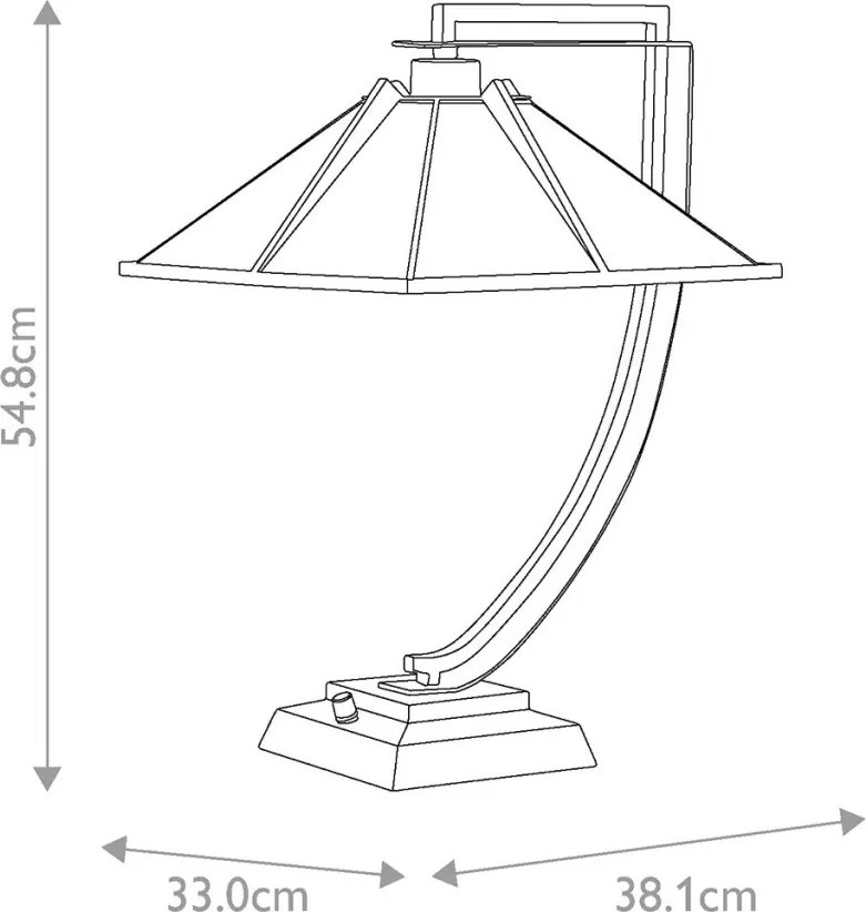 Quoizel Pomeroy QZ-POMEROY-TL Asztali lámpa 1x60W/E27 IP20