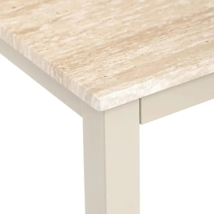Étkezőasztal 110x70x75 cm, MDF, travertin, TRV