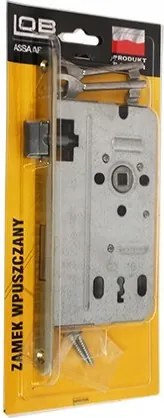 Süllyesztett szelepes zár Lob 90/50 horganyzott sárga Bliszter, akasztó nélkül