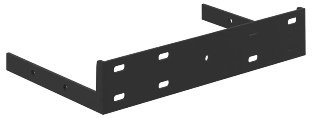 2 db betonszürke MDF lebegő fali polc 23 x 23,5 x 3,8 cm