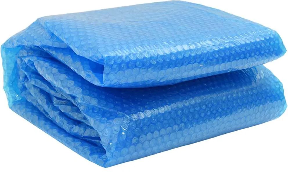 vidaXL kék napelemes kerek lebegő PE medencefólia 250 cm
