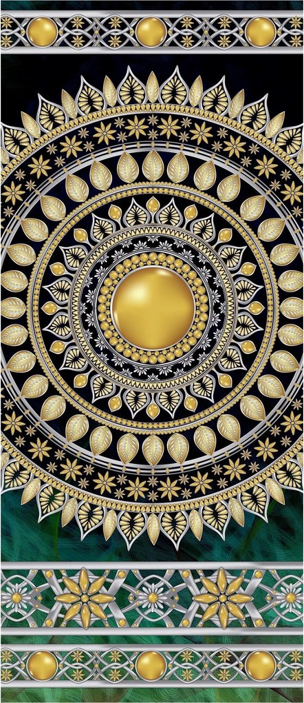 Fotótapéta flizelin Arany Mandala Elegancia és Harmónia Design 91x211 +ragasztó
