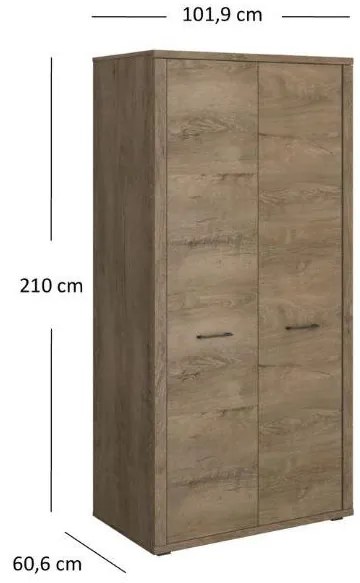 Ruhásszekrény Clinecas (lefkas tölgy). 1116793