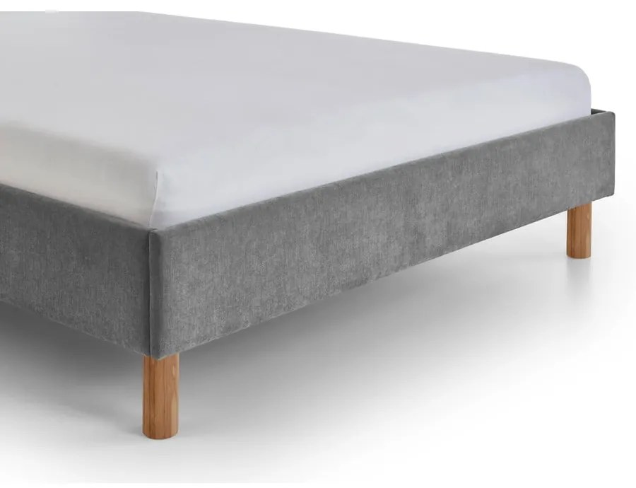 Szürke kárpitozott egyszemélyes ágy ágyrács nélkül 120x200 cm Joker – Meise Möbel