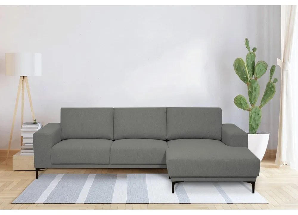 Szürke sarokkanapé (jobb oldali) Chile – Scandic