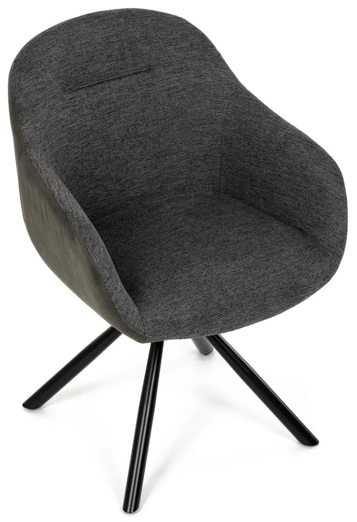 Étkezőszék-készlet visszahúzható mechanizmussalDCH-Y1143 GREY2, 2 db