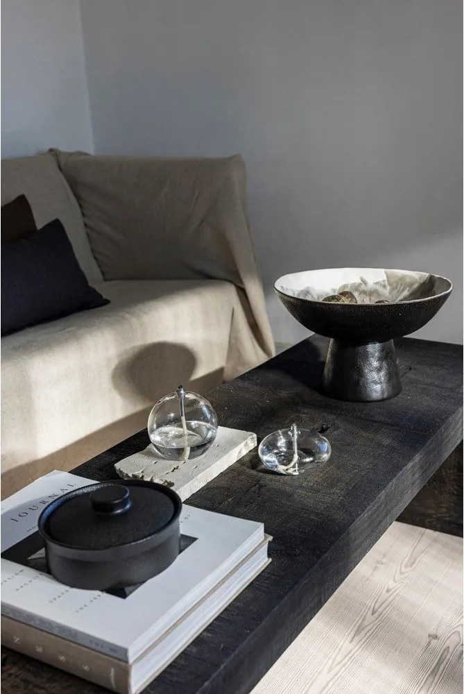 Fekete-elefántcsont színű kőedény tál ø 31,5 cm By Hand – Mette Ditmer Denmark