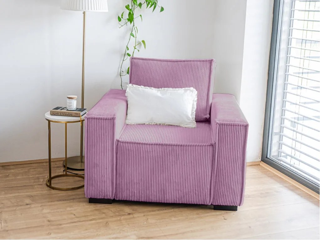 Fotel lábtartóval SMART SET, lila