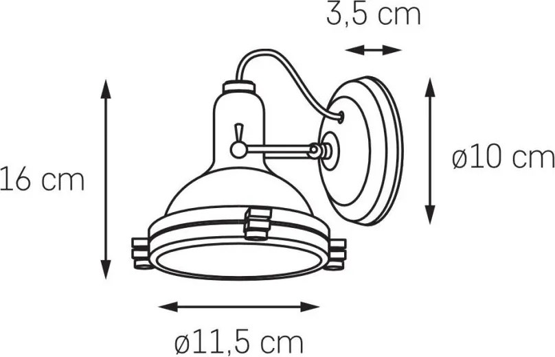 Kaspa NAUTILIUS 21080107 Fali Lámpa 1x9W/G9 IP20