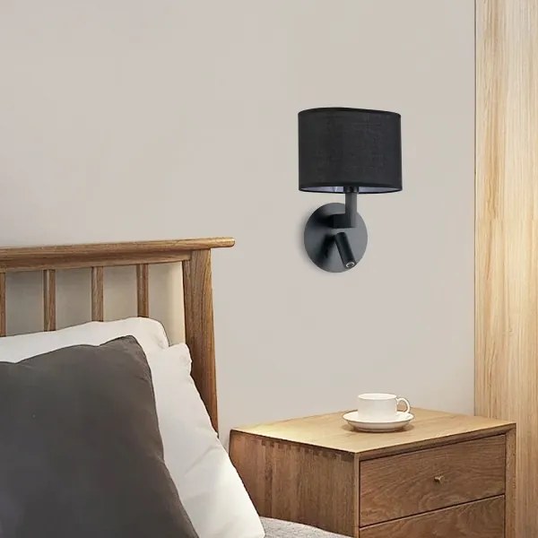 Brilagi - DAYA LED fali lámpa 1xE14/40W/230V + LED/3W fekete