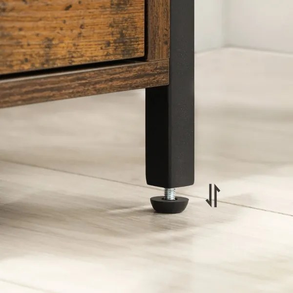 ARIN éjjeliszekrény barna/fekete