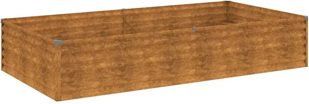 vidaXL corten acél kerti magaságyás 195x100x36 cm