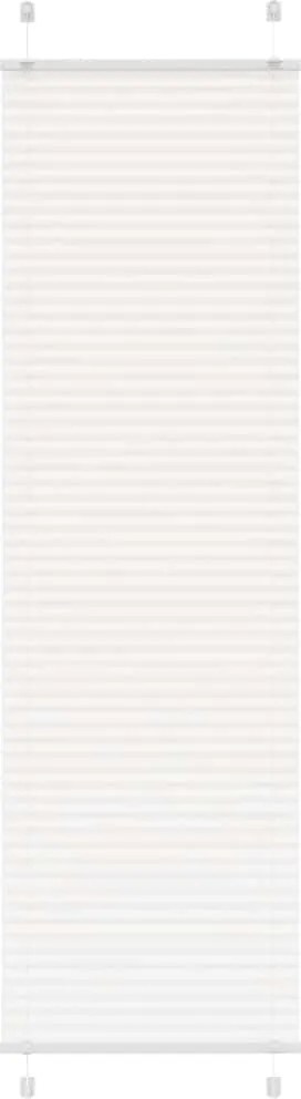 vidaXL pliszírozott redőny Fehér 55x200 cm szövetszélesség 54,4 cm