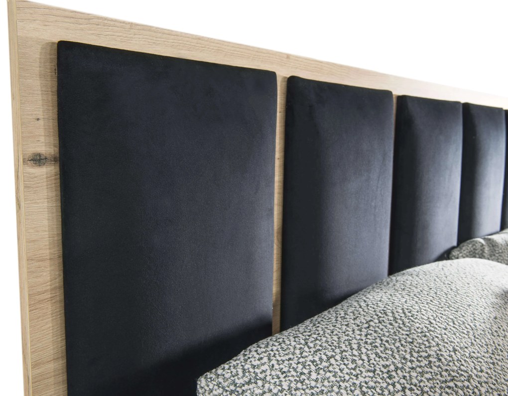 Franciaágy 160 cm Claudi 16 (ágyráccsal) (artisan tölgy). Akció -21%. 1055499