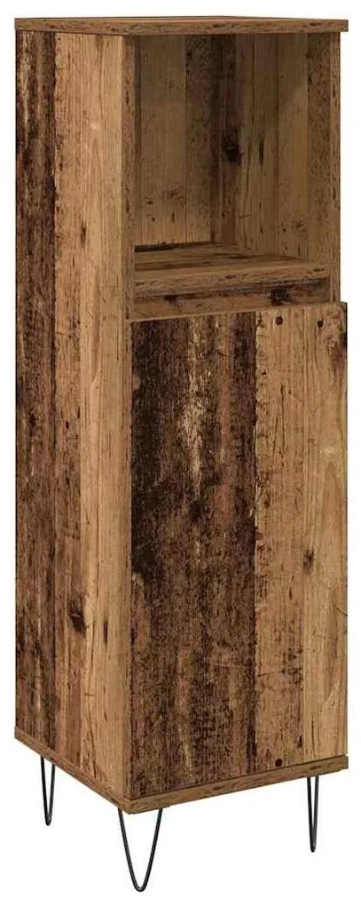 Fürdőszoba Bútor Szett 3 pcs Öreg fa 30 x 30 x 180 cm Faanyag