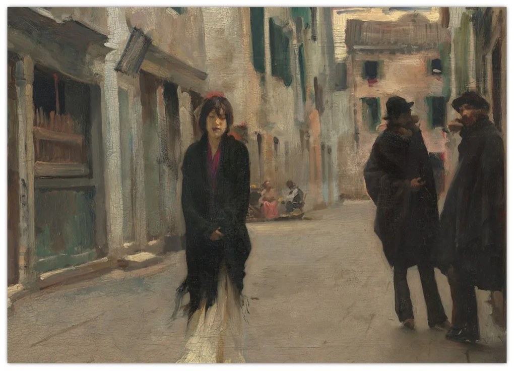 Kép - John Singer Sargent, Street in Venice, reprodukciók (70x50 cm)