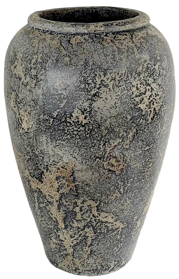 Capelo dekorációs váza terrakotta, szürke, Ø47x69 cm